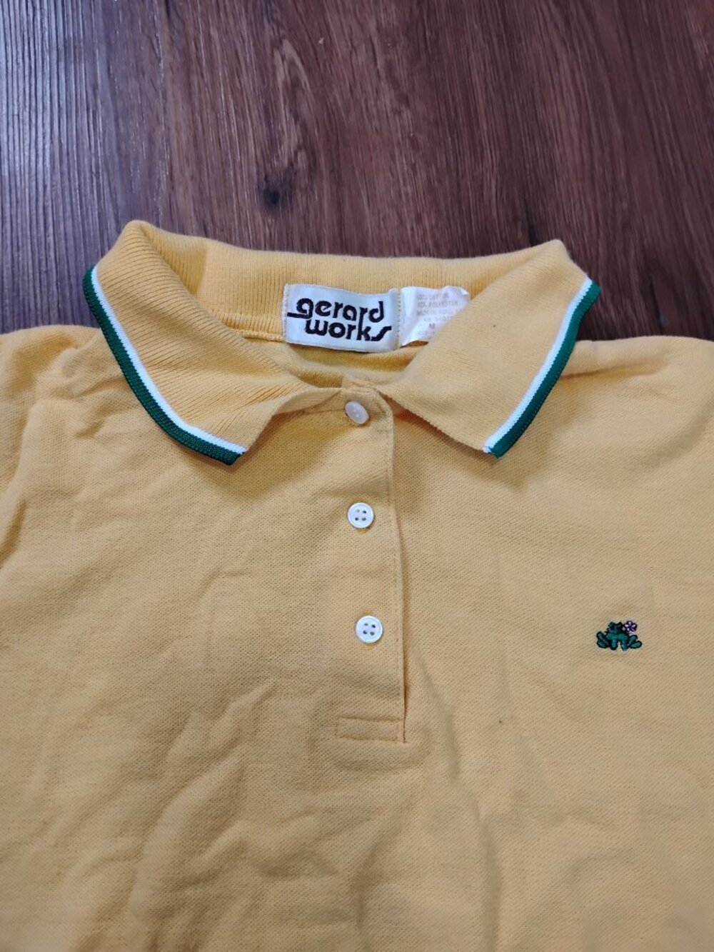 Vintage Gerard Works Frog Flower Polo Shirt